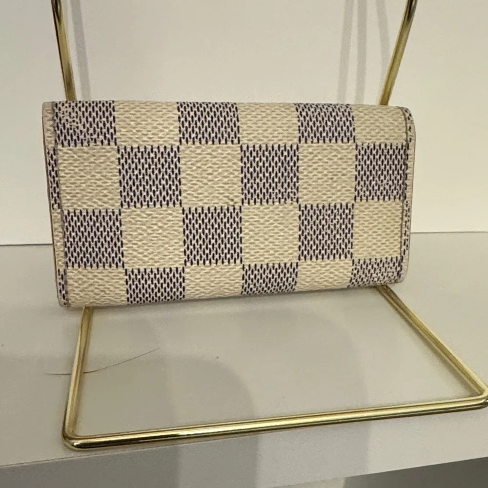 Authentic Louis Vuitton Damier Azur 4 Hook Key Case. - Picture 2 of 7